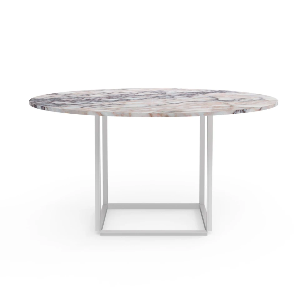 Stół Florence Dining Table z marmurowym blatem Ø145 New Works