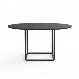 Stół Florence Dining Table z drewnianym blatem Ø145 New Works