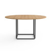 Stół Florence Dining Table z drewnianym blatem Ø145 New Works