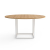 Stół Florence Dining Table z drewnianym blatem Ø145 New Works