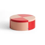 Pojemnik Tin Container Round Red And Soft Pink HAY