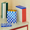 Pojemnik Tin Container X Large Off White Blue And Red HAY