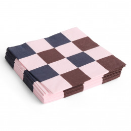 Zestaw serwetek Pattern Napkins Light Pink, Bordeaux and Black HAY