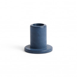 Świecznik Tube Candleholder Concrete Midnight blue HAY