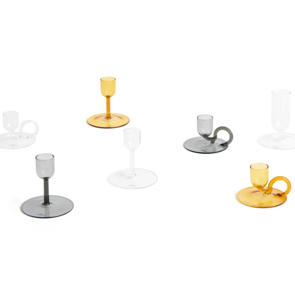 Świecznik Tiny Candleholder Straight Grey HAY