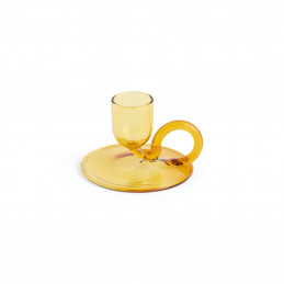 Świecznik Tiny Candleholder Curved Yellow HAY