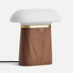 Lampa stołowa Nova Walnut Woud