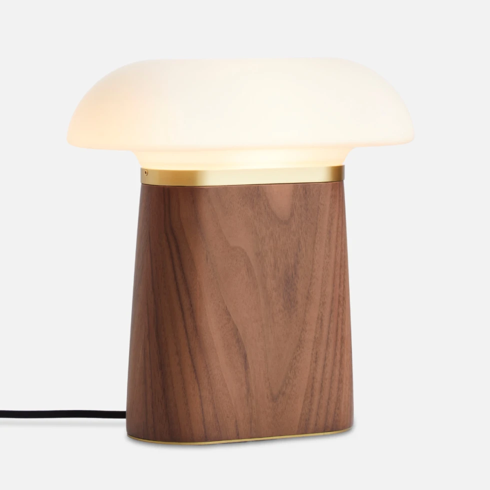 Lampa stołowa Nova Walnut Woud