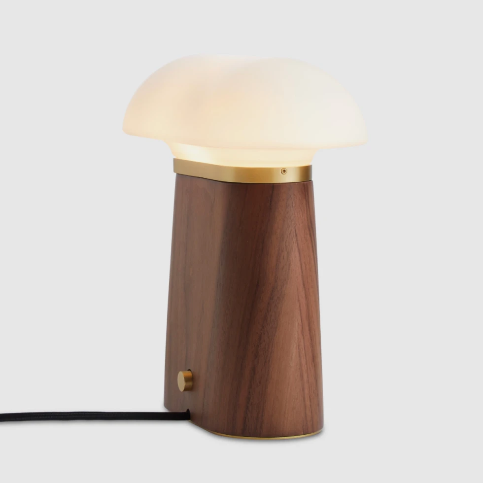 Lampa stołowa Nova Walnut Woud