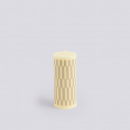 Świeca Column Candle S Cream and Sand HAY