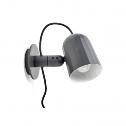 Lampa ścienna Noc z przewodem Dark Grey HAY