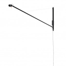 Lampa ścienna Fifty-fifty Soft Black HAY