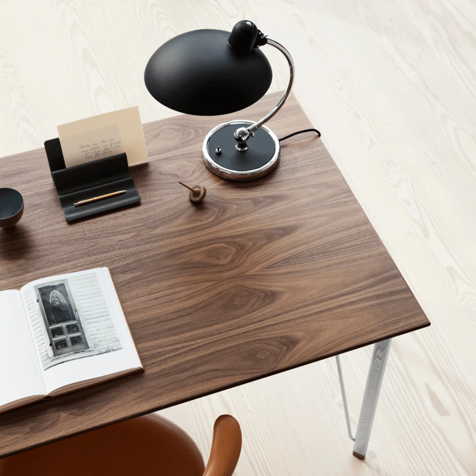 Lampa biurkowa Kaiser Idell 6631 Easy grey & Brass Fritz Hansen