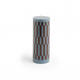 Świeca Column Candle M Anthrachite and Bordeaux HAY