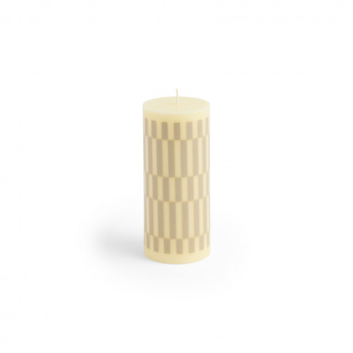 Świeca Column Candle S Cream and Sand HAY