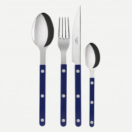 Zestaw 4 sztućców Bistrot Navy Blue Sabre Paris