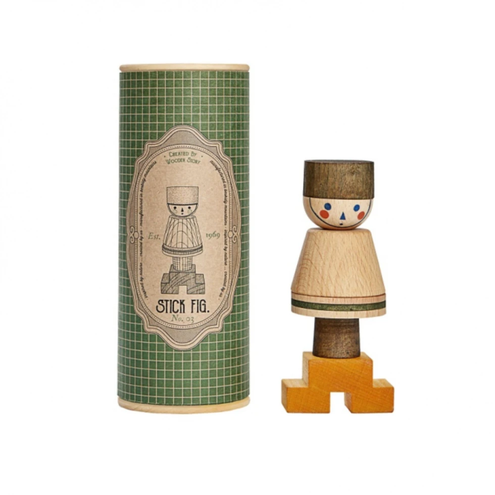 Figurka drewniana Stick Fig. No.03 Wooden Story