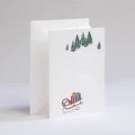 Kartka świąteczna Traces in the snow Sleigh Gmund