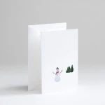 Kartka świąteczna Traces in the snow Snowman Gmund