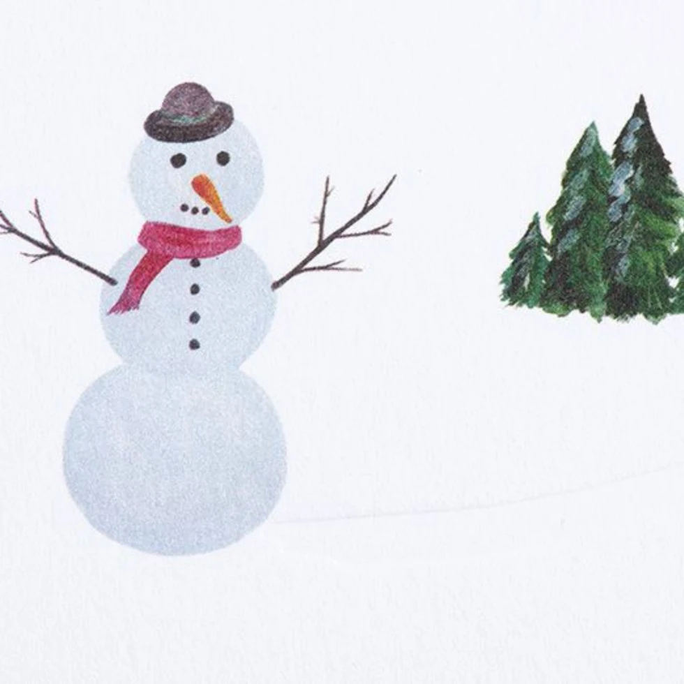 Kartka świąteczna Traces in the snow Snowman Gmund