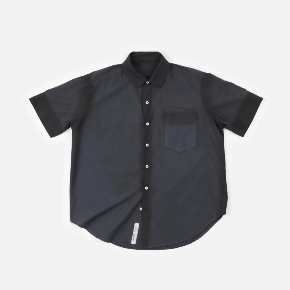 Piżama John Shirt Washed Black LAVIE