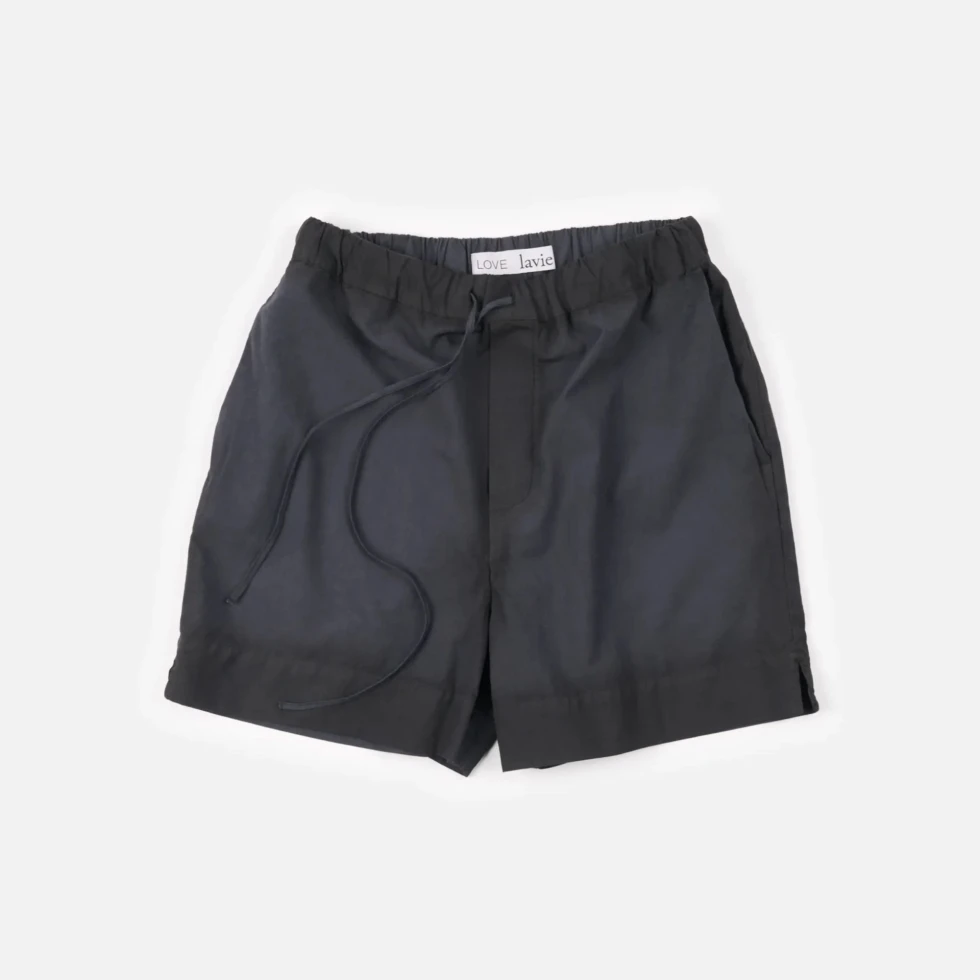 Piżama John Shorts Washed black LAVIE