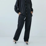 Piżama Yoko Pants Washed Black LAVIE