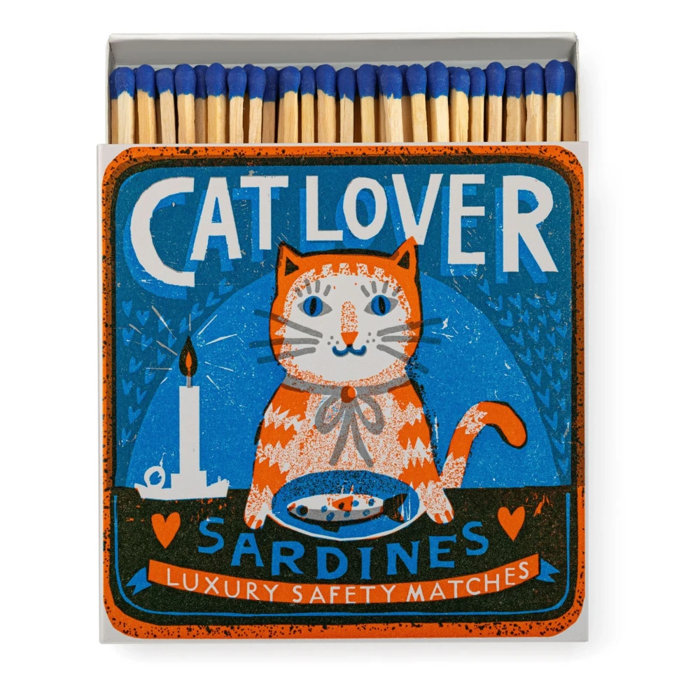 Zapałki Cat Lover Sardines Matches by The Printed Peanut Archivist