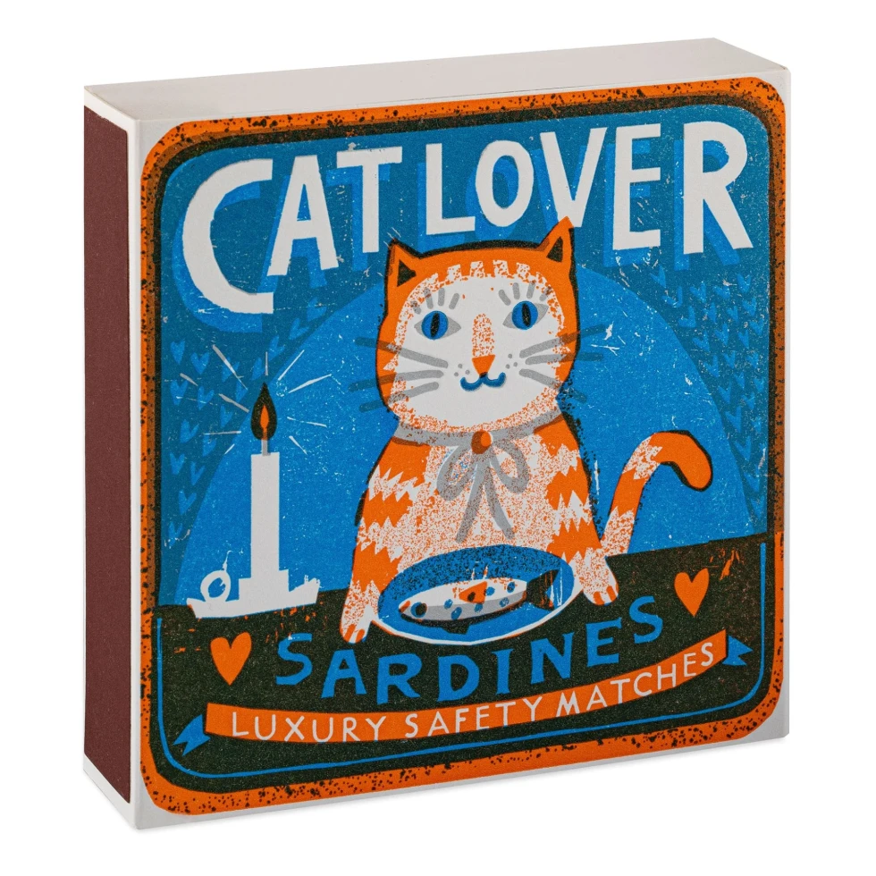 Zapałki Cat Lover Sardines Matches by The Printed Peanut Archivist