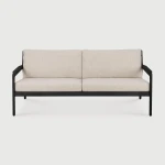 Sofa outdoorowa dwuosobowa Jack Teak Black Natural Ethnicraft