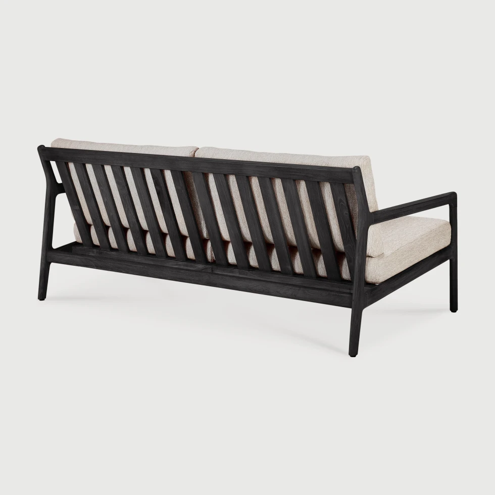 Sofa outdoorowa dwuosobowa Jack Teak Black Natural Ethnicraft