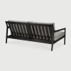 Sofa outdoorowa dwuosobowa Jack Teak Black Mocha Ethnicraft