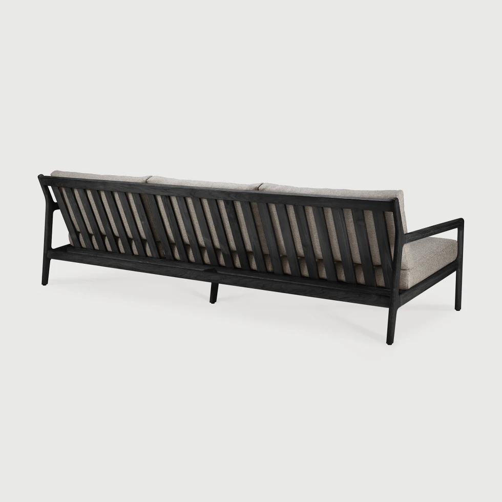 Sofa outdoorowa trzyosobowa Jack Teak Black Mocha Ethnicraft