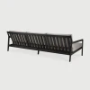 Sofa outdoorowa trzyosobowa Jack Teak Black Mocha Ethnicraft