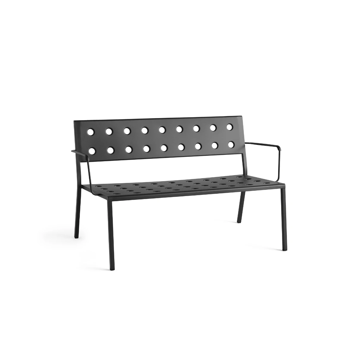 Sofa outdoorowa z podłokietnikami Balcony Anthracite HAY