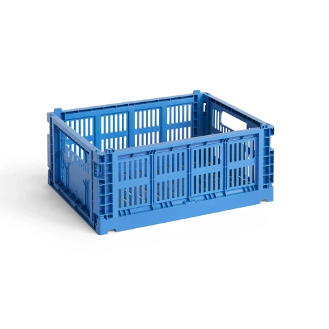 Skrzynka M Electric Blue Colour Crate HAY