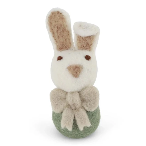 Filcowa ozdoba Small Bunny with Bow Green En Gry & Sif