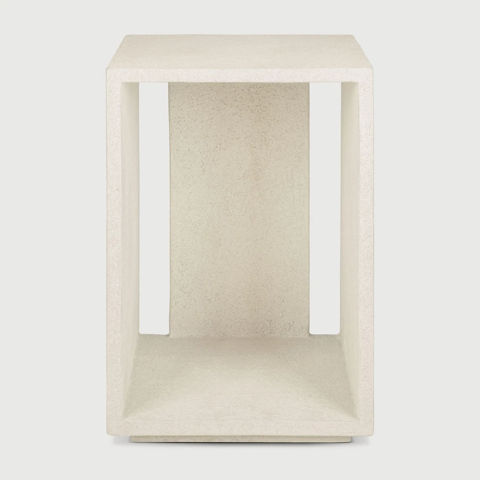 Stolik nocny Elements Microcement Off White Ethnicraft