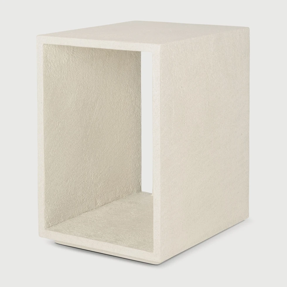 Stolik nocny Elements Microcement Off White Ethnicraft
