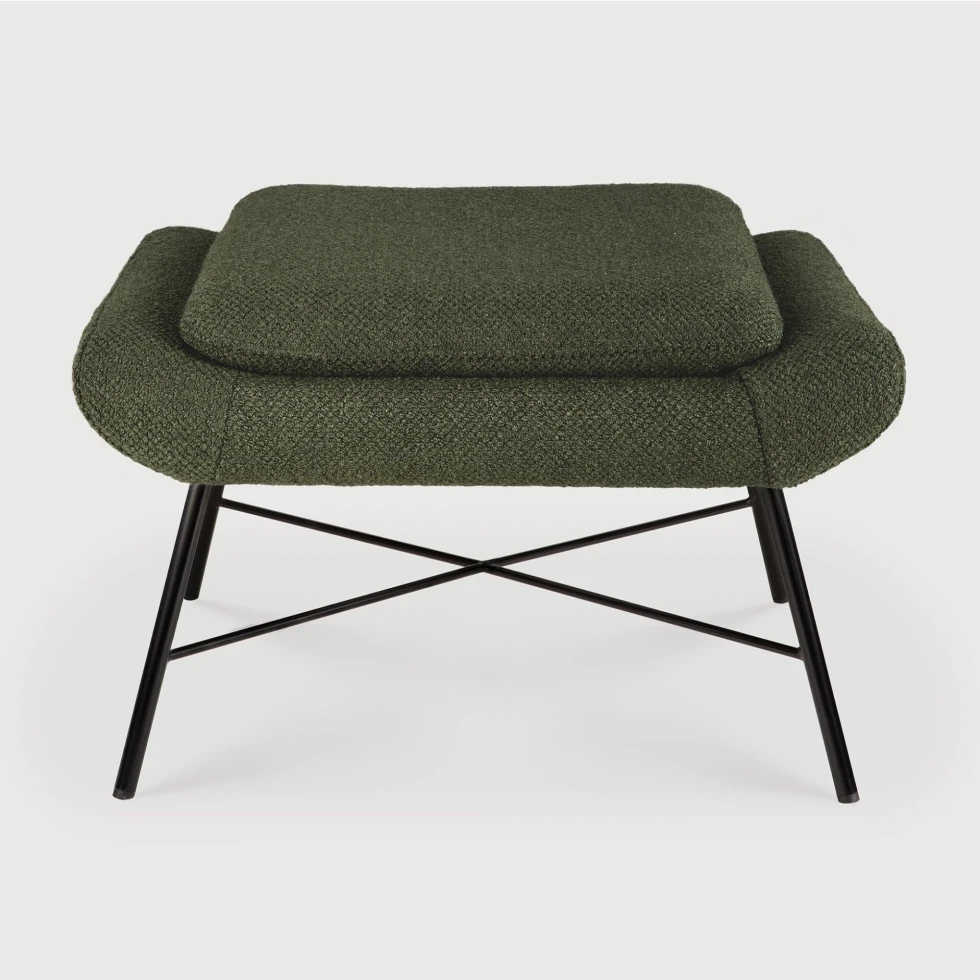 Podnóżek Barrow tapicerowany Pine Green Ethnicraft