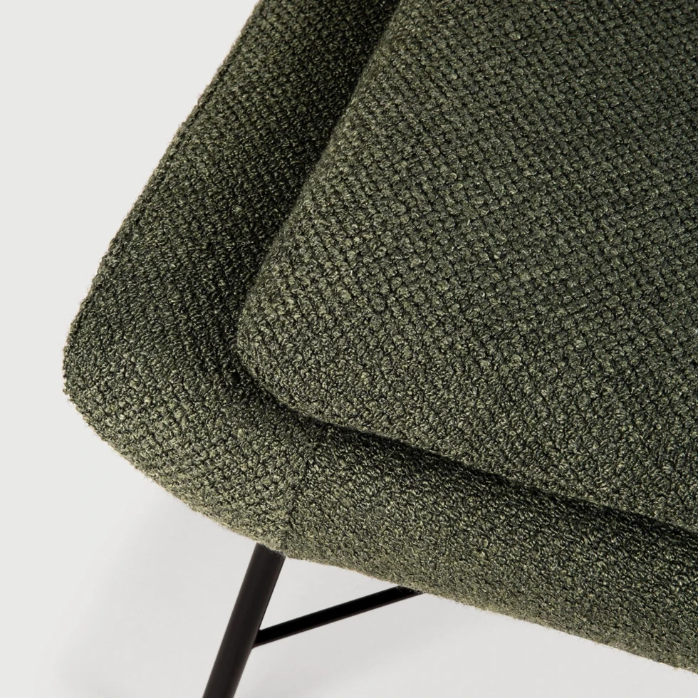Podnóżek Barrow tapicerowany Pine Green Ethnicraft
