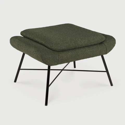 Podnóżek Barrow tapicerowany Pine Green Ethnicraft