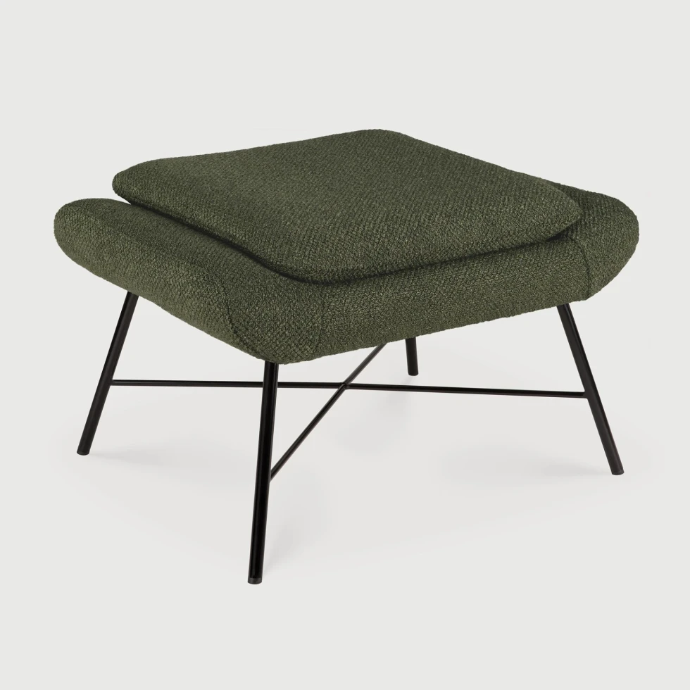 Podnóżek Barrow tapicerowany Pine Green Ethnicraft