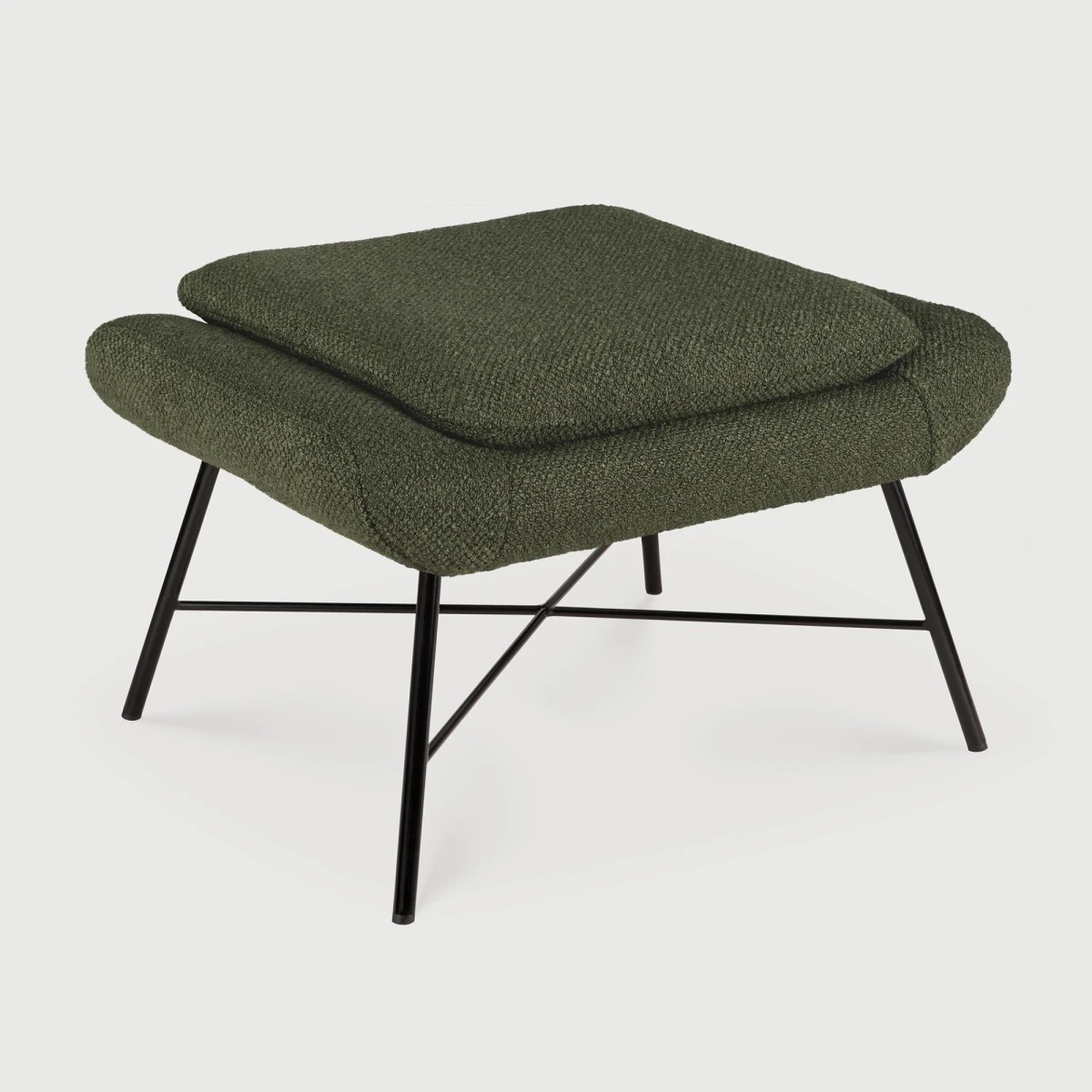 Podnóżek Barrow tapicerowany Pine Green Ethnicraft