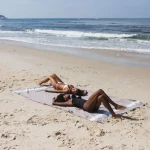Ręcznik plażowy Fouta Tissage Plat Taupe By Foutas