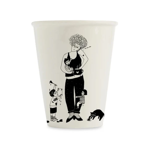Porcelanowy kubek mom life helen b