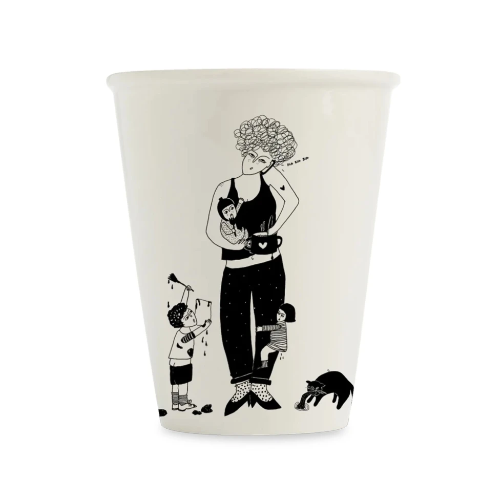 Porcelanowy kubek mom life helen b
