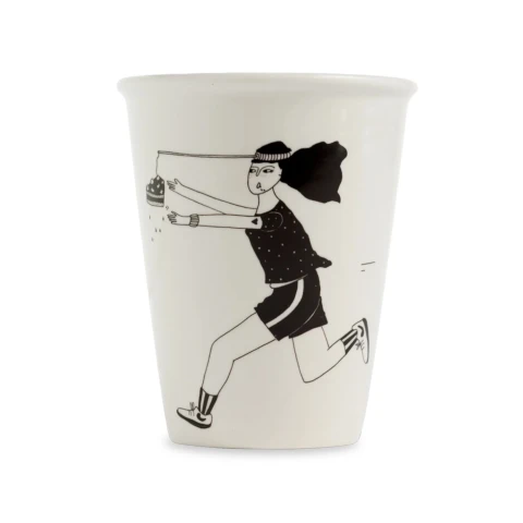 Porcelanowy kubek  motivation is key helen b