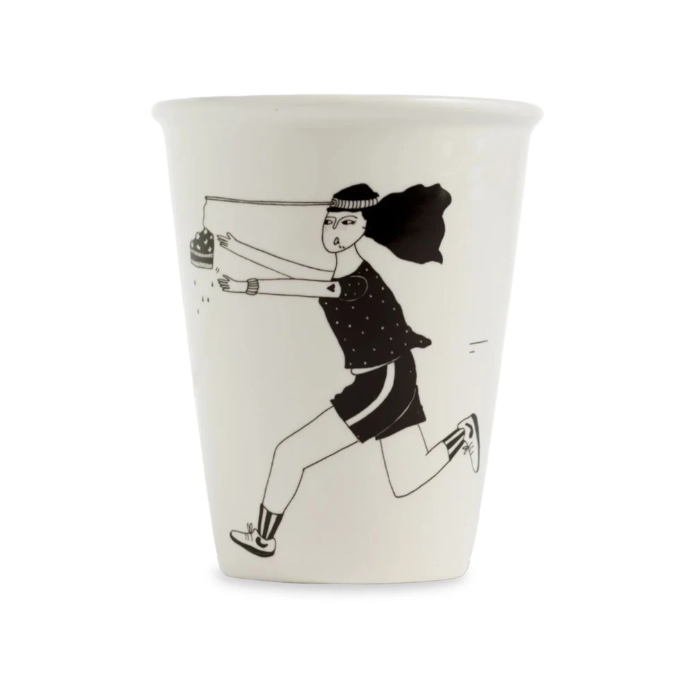 Porcelanowy kubek  motivation is key helen b