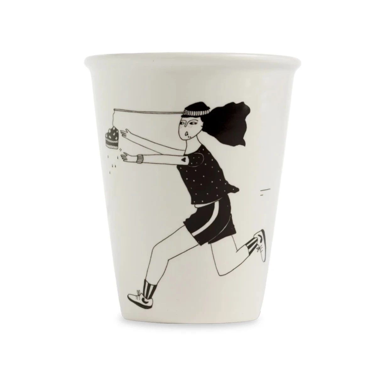 Porcelanowy kubek  motivation is key helen b